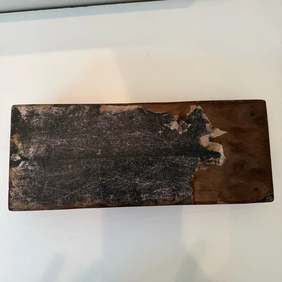 Antique Brass Mounted Wood Expandable Book Rack Victorian Folding Bookends Accents